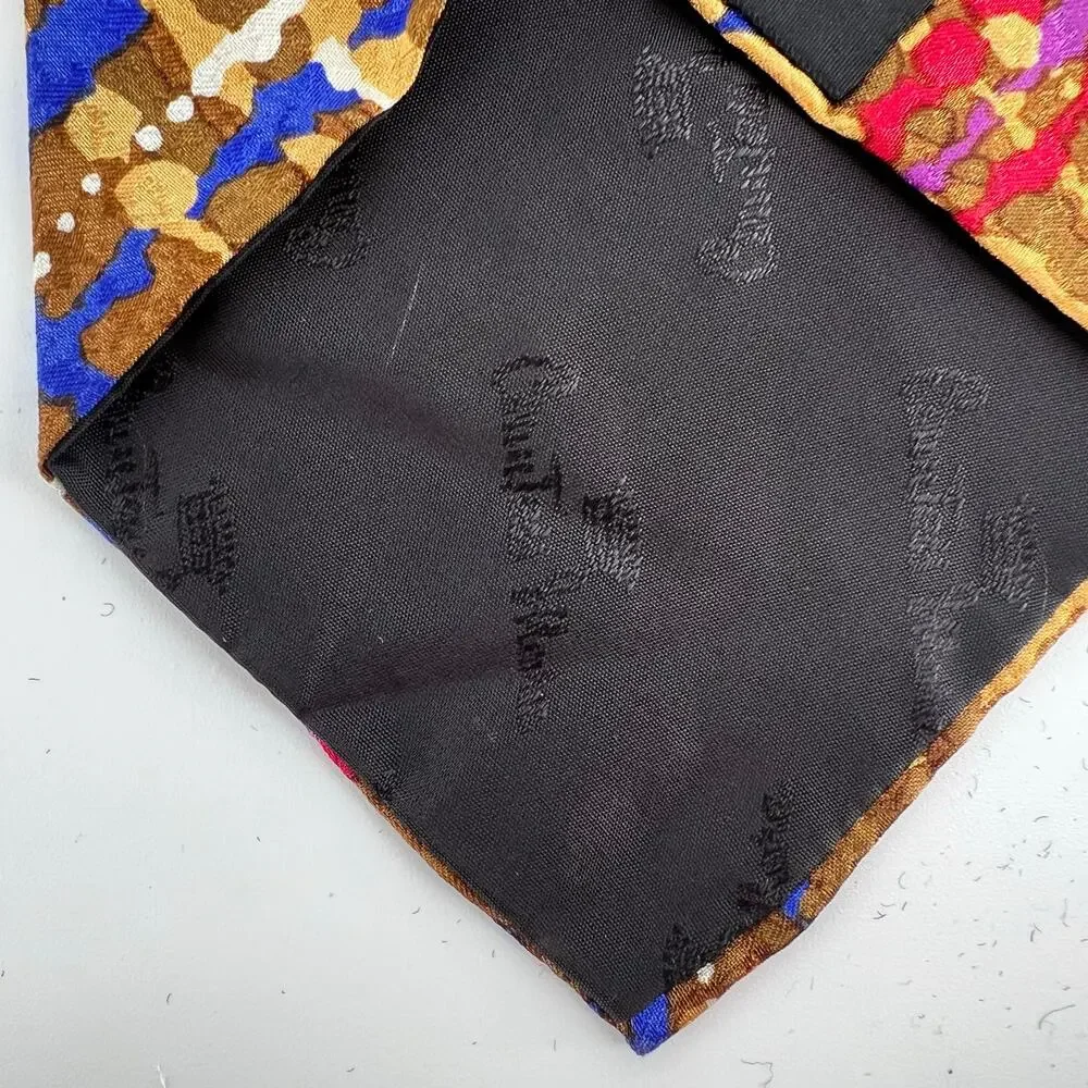 90s Countess Mara Silk Necktie 1990s Vintage Maximalist Statement Tie